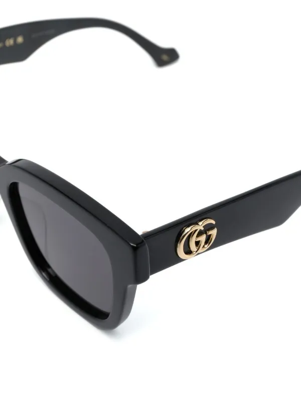 Gucci Eyewear Gafas De Sol GG Con Montura Cuadrada Negro FARFETCH ES