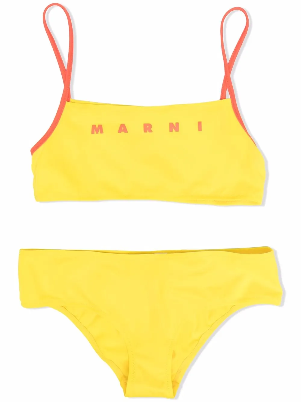 

Marni Kids TEEN logo bikini set - Yellow