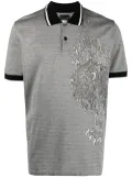 Billionaire lion-print polo shirt - Black