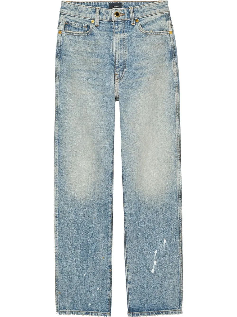 

KHAITE Abigail cropped straight leg jeans - Blue