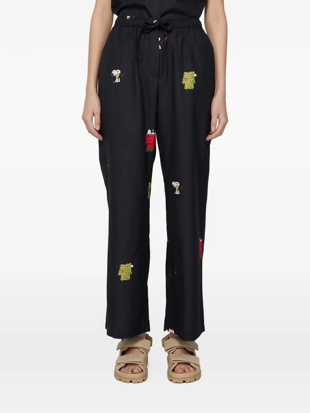 Soulland Pantaloni con coulisse - Nero