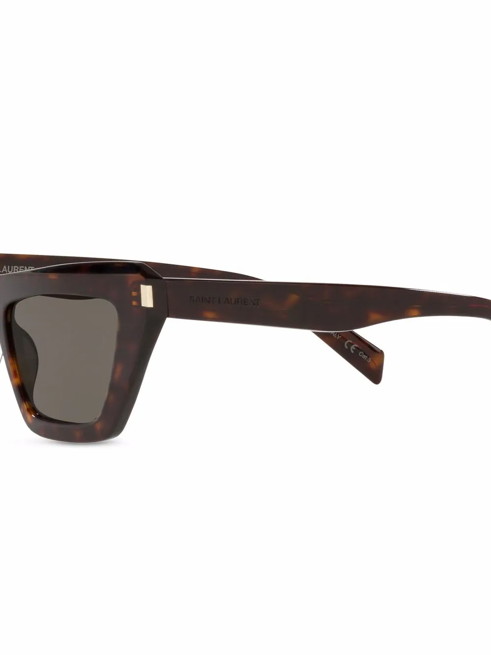 Saint Laurent Eyewear Zonnebril met cat-eye montuur Bruin