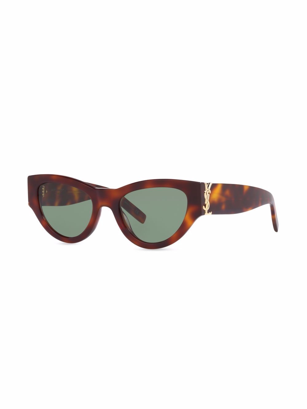 Saint Laurent Eyewear Zonnebril met cat-eye montuur Bruin