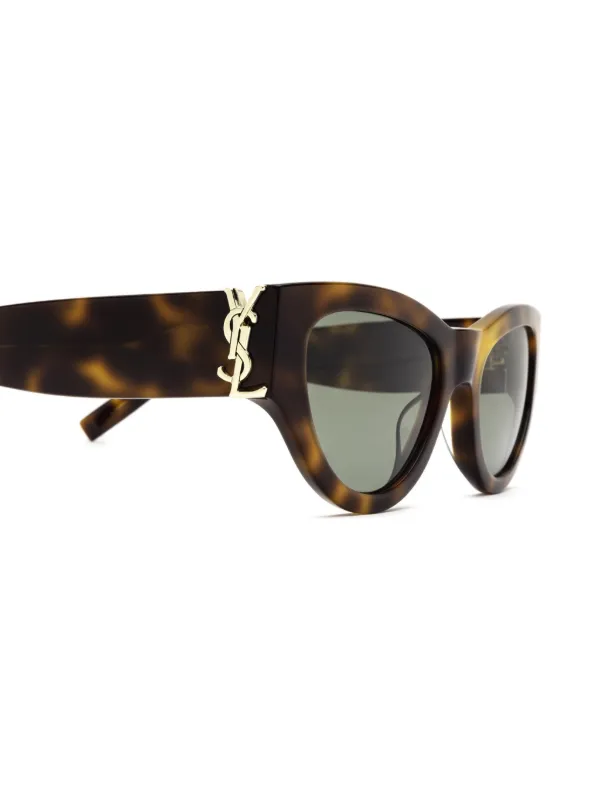 Saint Laurent Eyewear Tortoiseshell cat-eye Frame Sunglasses