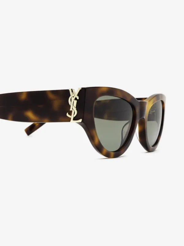 Saint Laurent Eyewear Tortoiseshell cat-eye Frame Sunglasses  display picture 3