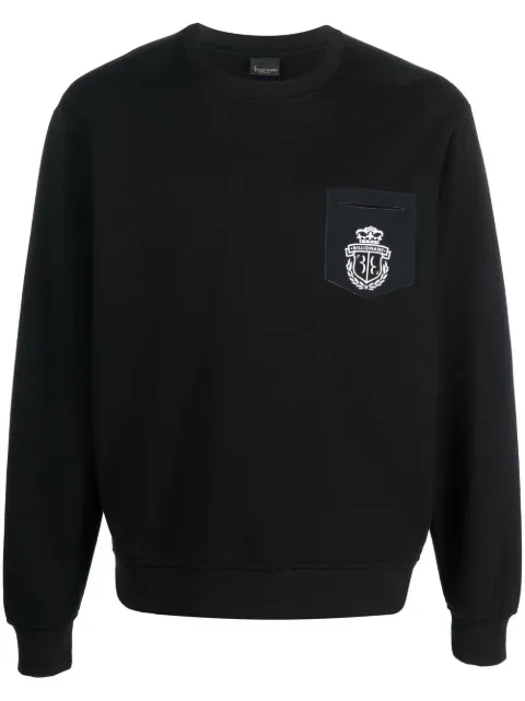 Billionaire logo-crest cotton sweatshirt