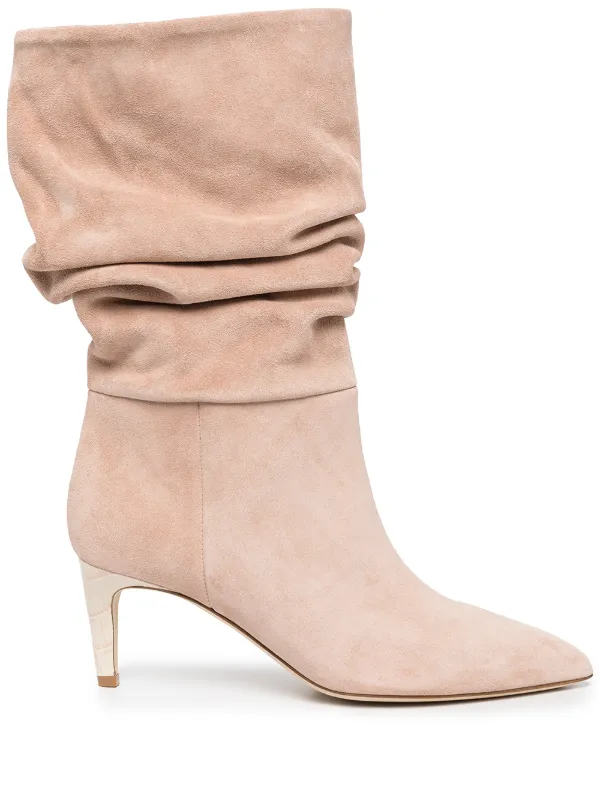 slouchy pointy toe boots