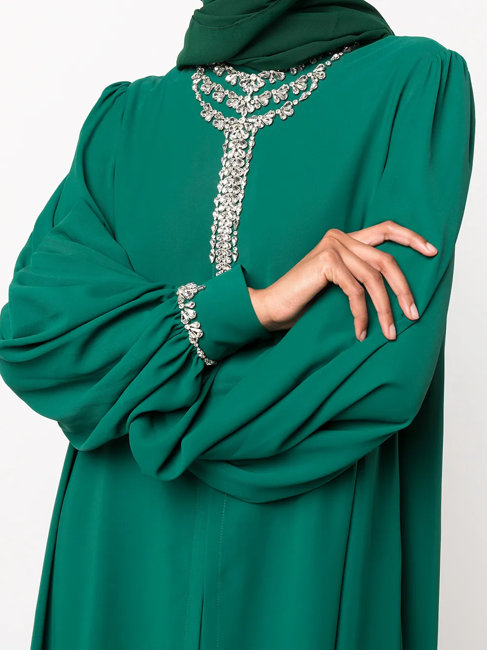 фото Atelier zuhra вечернее платье abaya с кристаллами