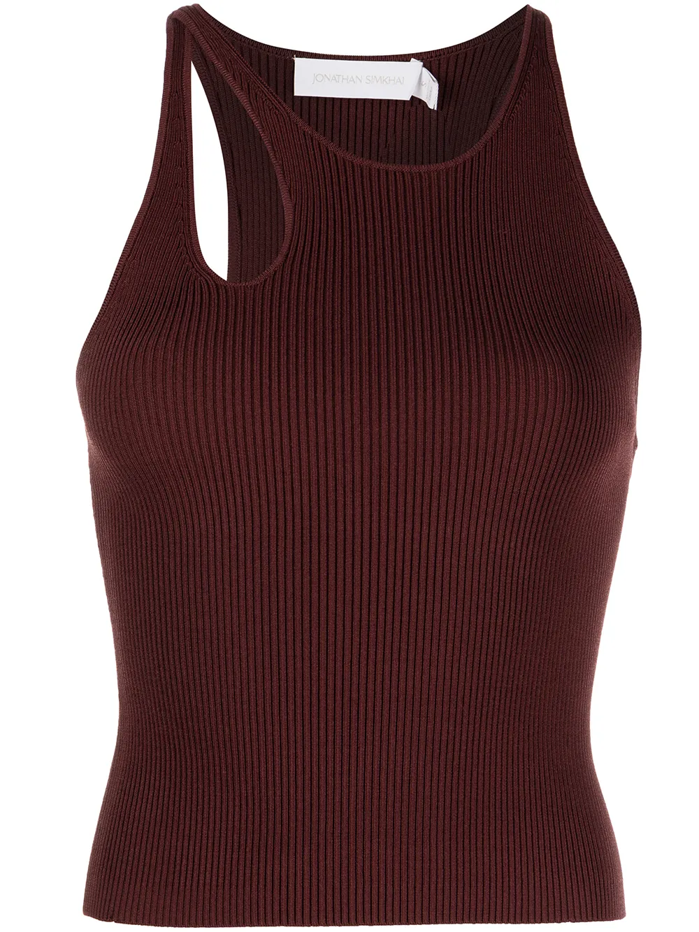 

Jonathan Simkhai cut-out detail tank top - Red