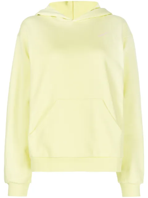 logo-print oversized hooded sweatshirt