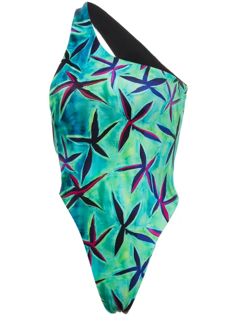 Louisa Ballou starfish one-shoulder one-piece