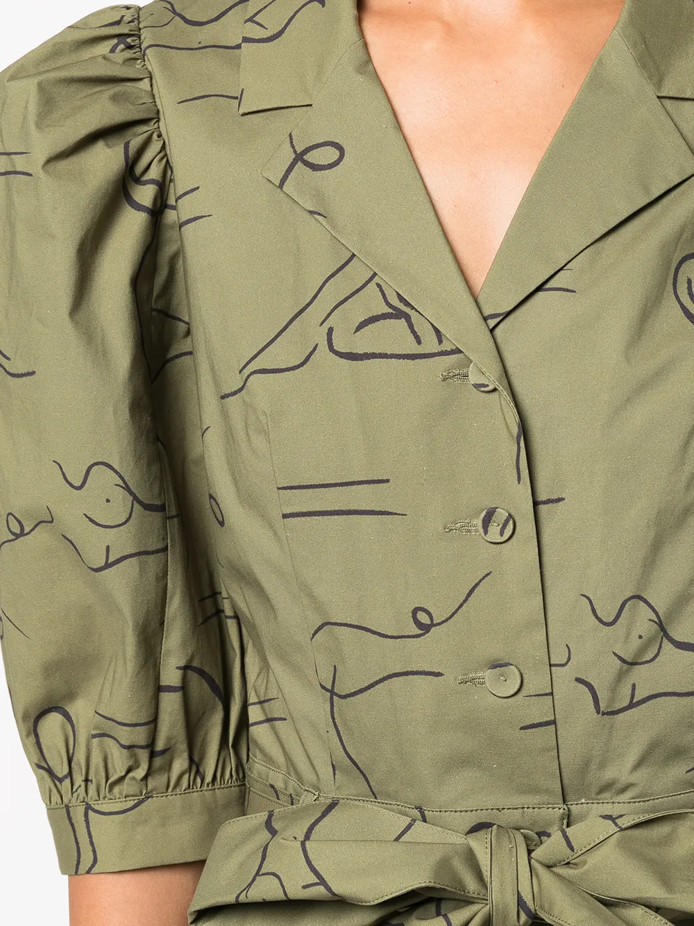 Lhd Casitas Abstract-print Jumpsuit In Grün