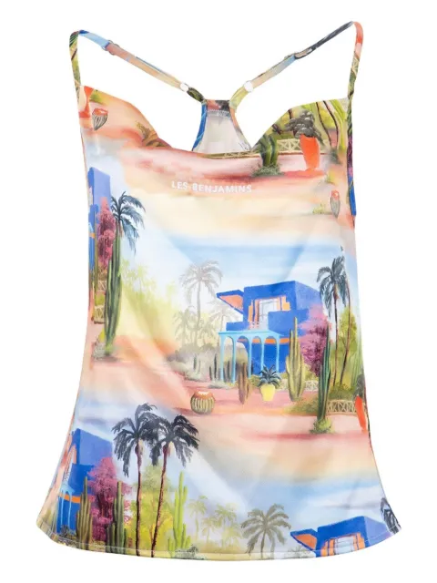 Les Benjamins top estampado con tira