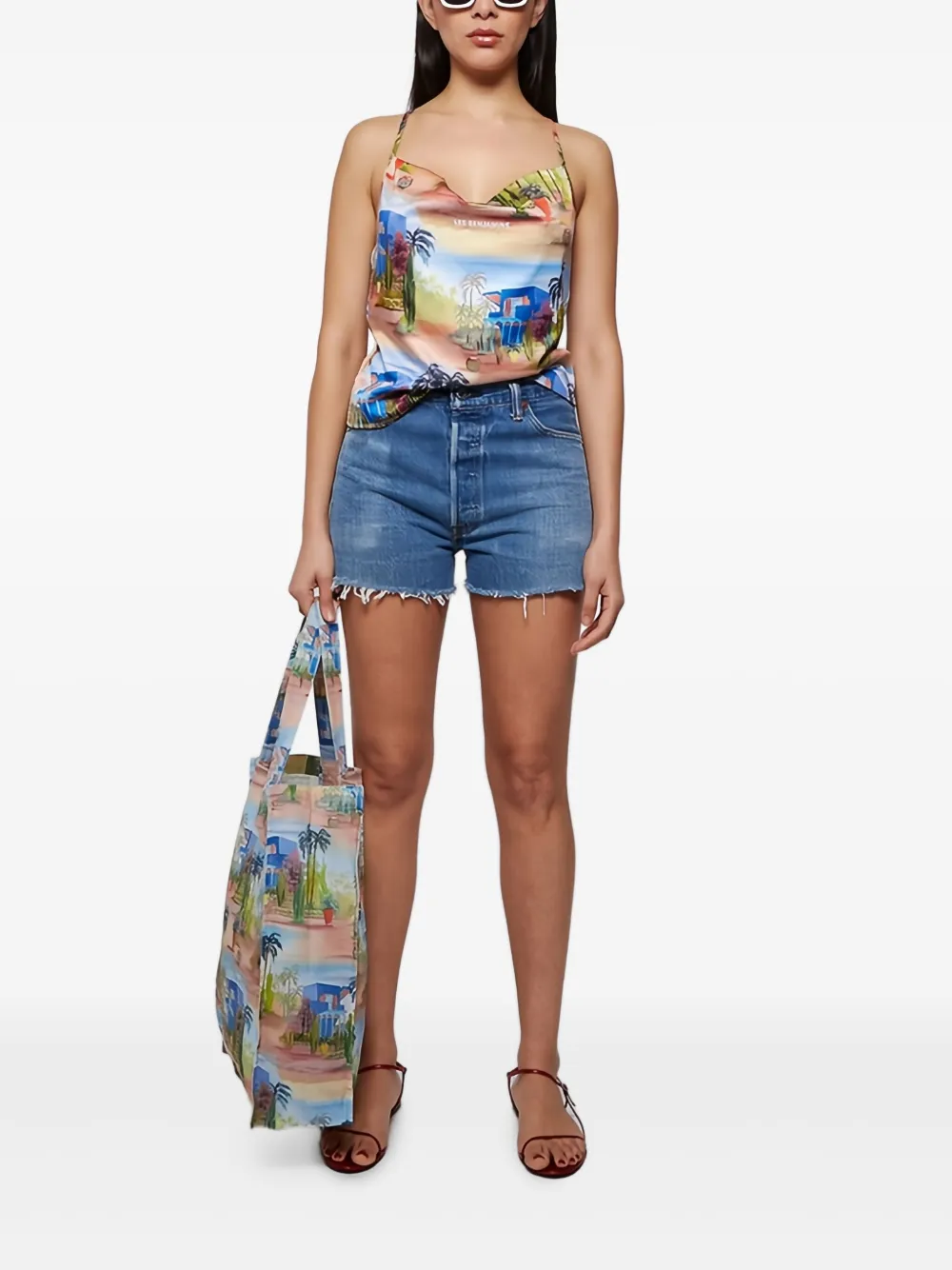 Les Benjamins printed strap top | Blouses | Image 2
