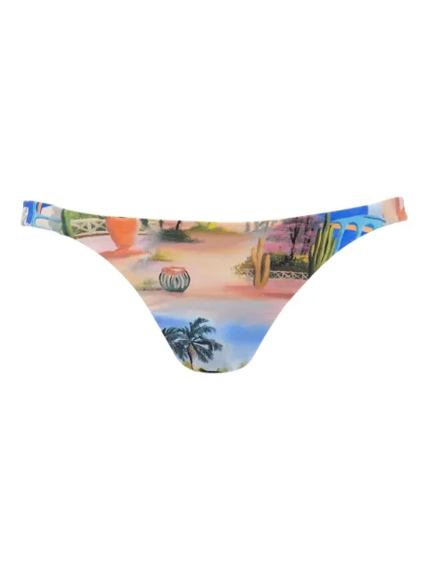 Les Benjamins printed bikini bottom 