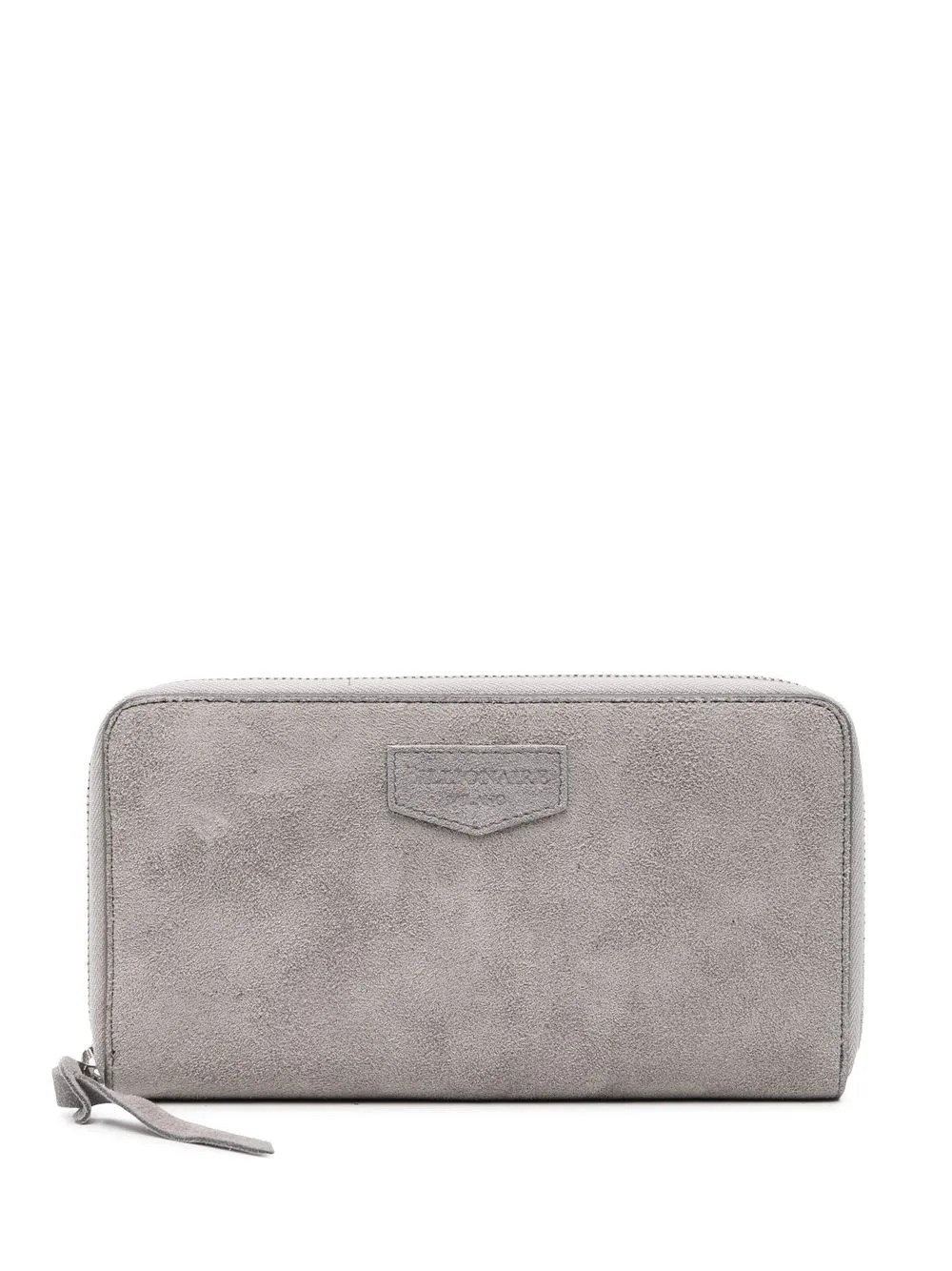 

Billionaire logo-patch suede wallet - Grey