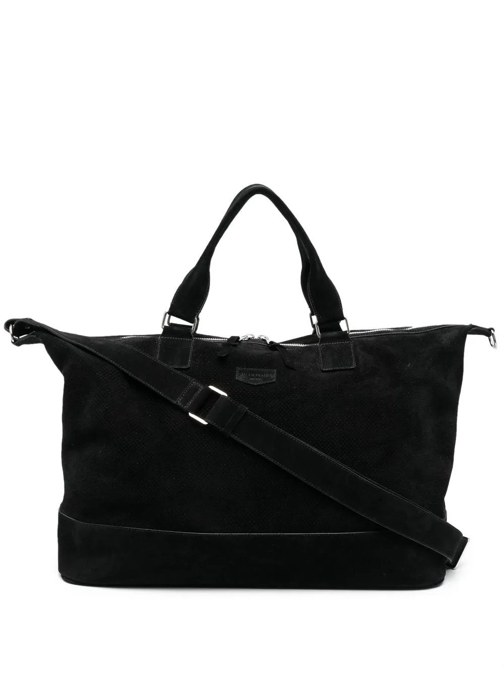 

Billionaire logo-patch suede holdall - Black