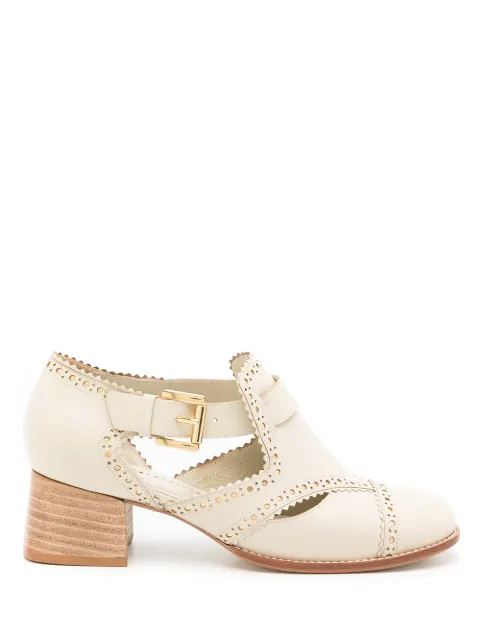 Sarah Chofakian White City cut-out pumps