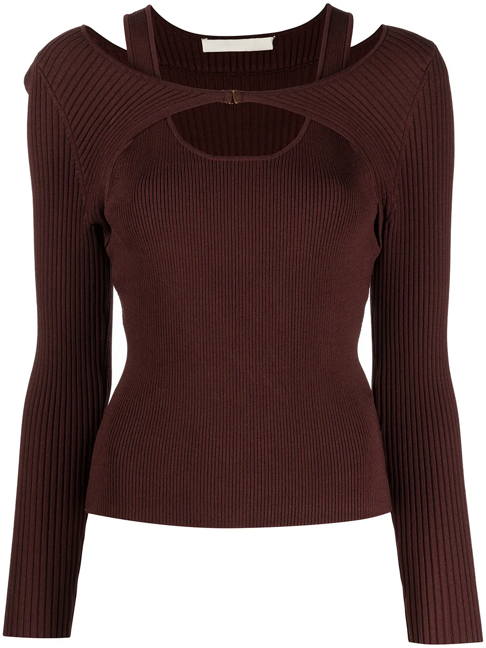 

Jonathan Simkhai cutout-detail jumper - Purple