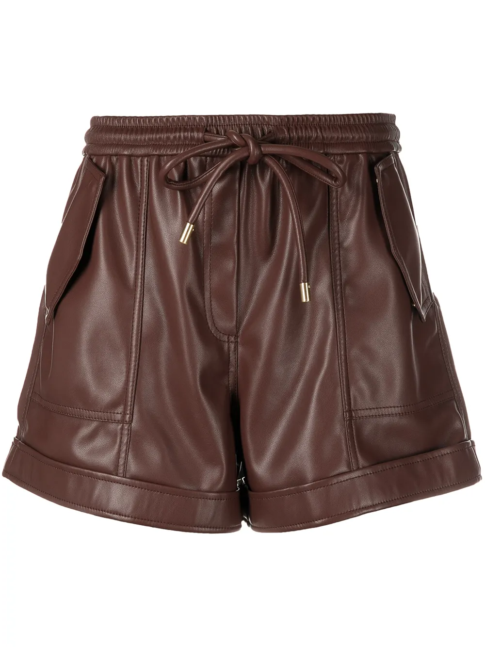 

Jonathan Simkhai Doah faux-leather shorts - Red