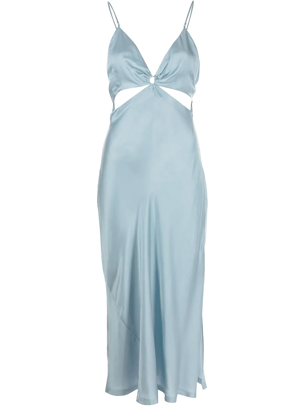 

Jonathan Simkhai Standard slip dress con aberturas - Azul