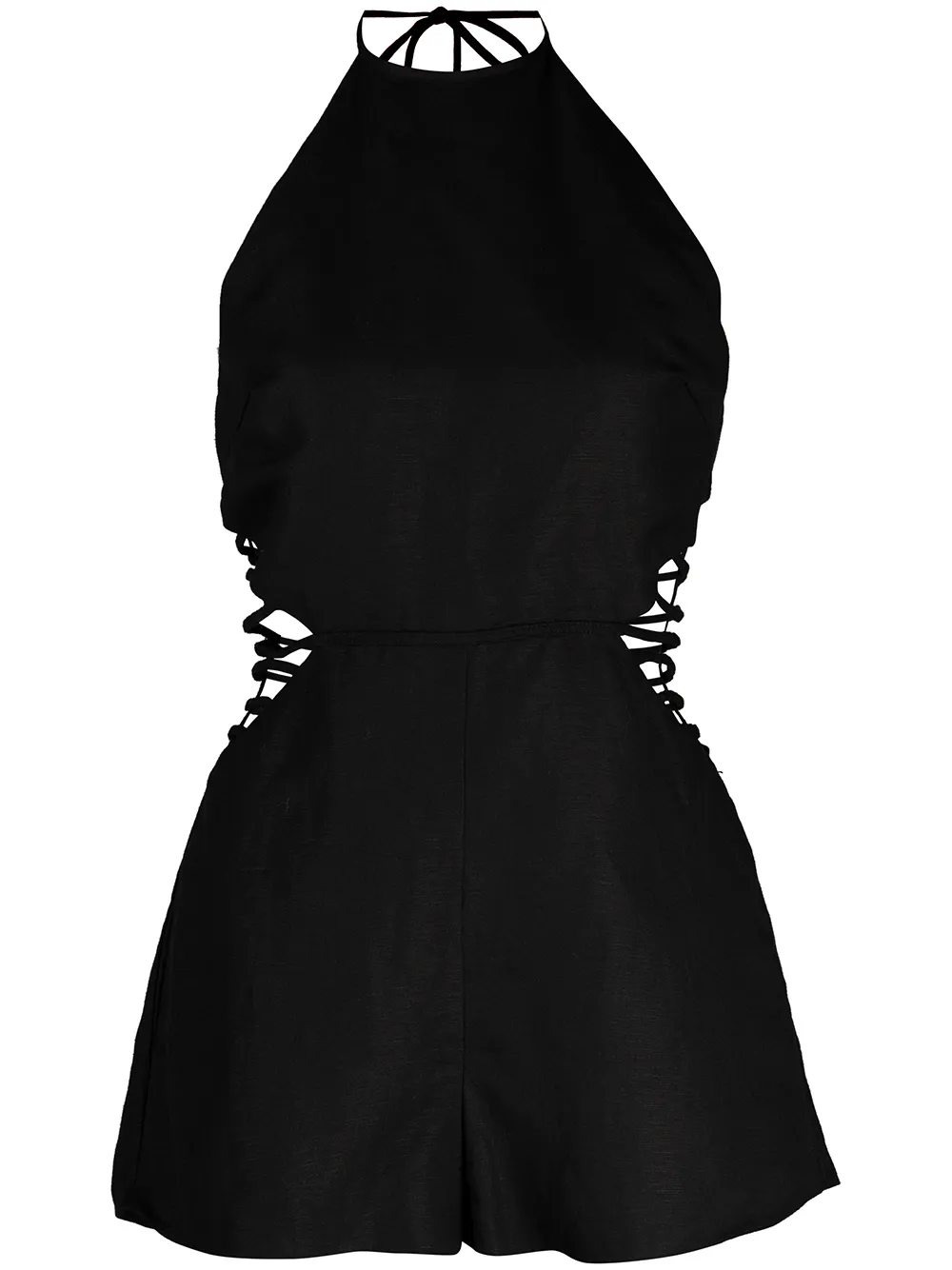 

Jonathan Simkhai jumpsuit corto con aberturas - Negro