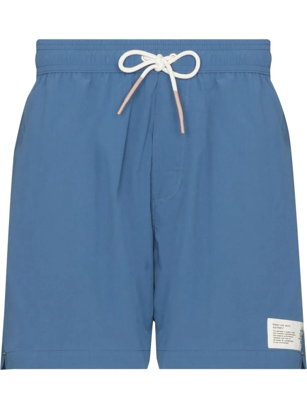 

Eleventy shorts de playa con cordones en la pretina - Azul