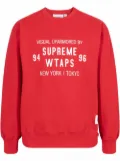 Supreme xWTAPS crew neck sweatshirt - Red