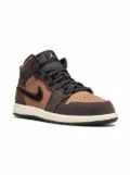 Jordan Kids Jordan 1 Mid SE ""Dark Chocolate"" sneakers - Brown