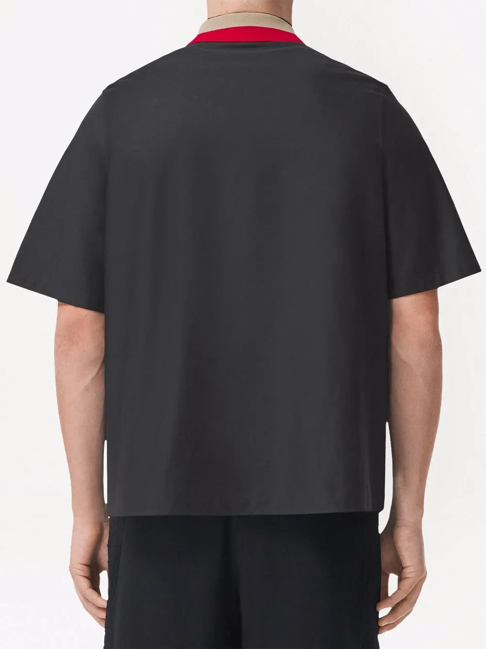 фото Burberry рубашка с короткими рукавами и логотипом