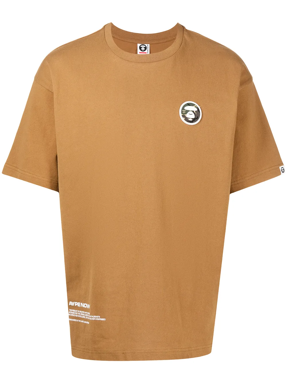 фото Aape by *a bathing ape® logo-print cotton t-shirt