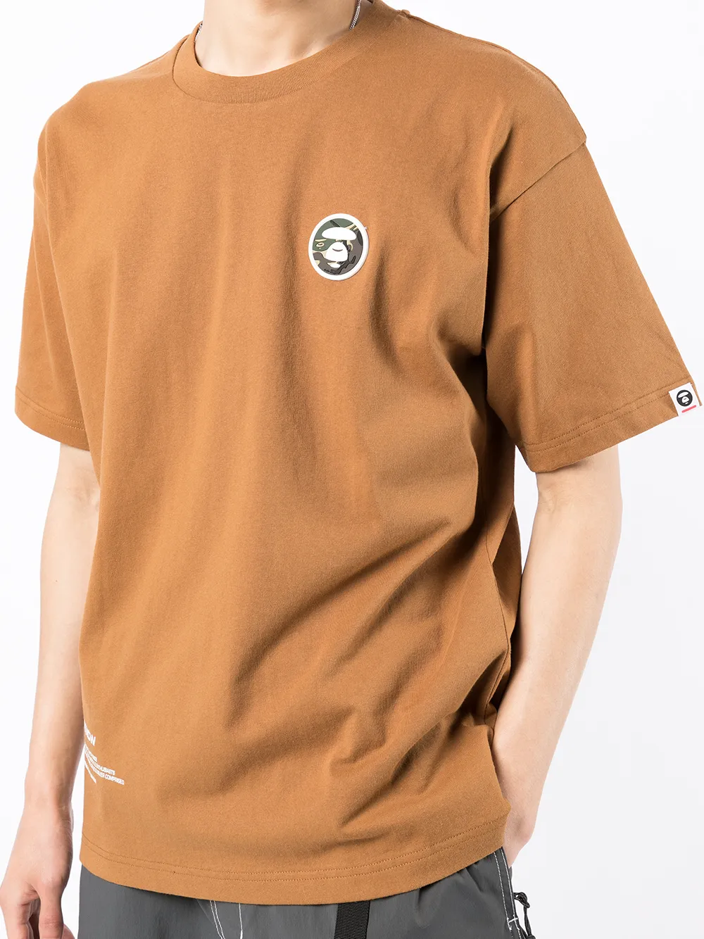 фото Aape by *a bathing ape® logo-print cotton t-shirt