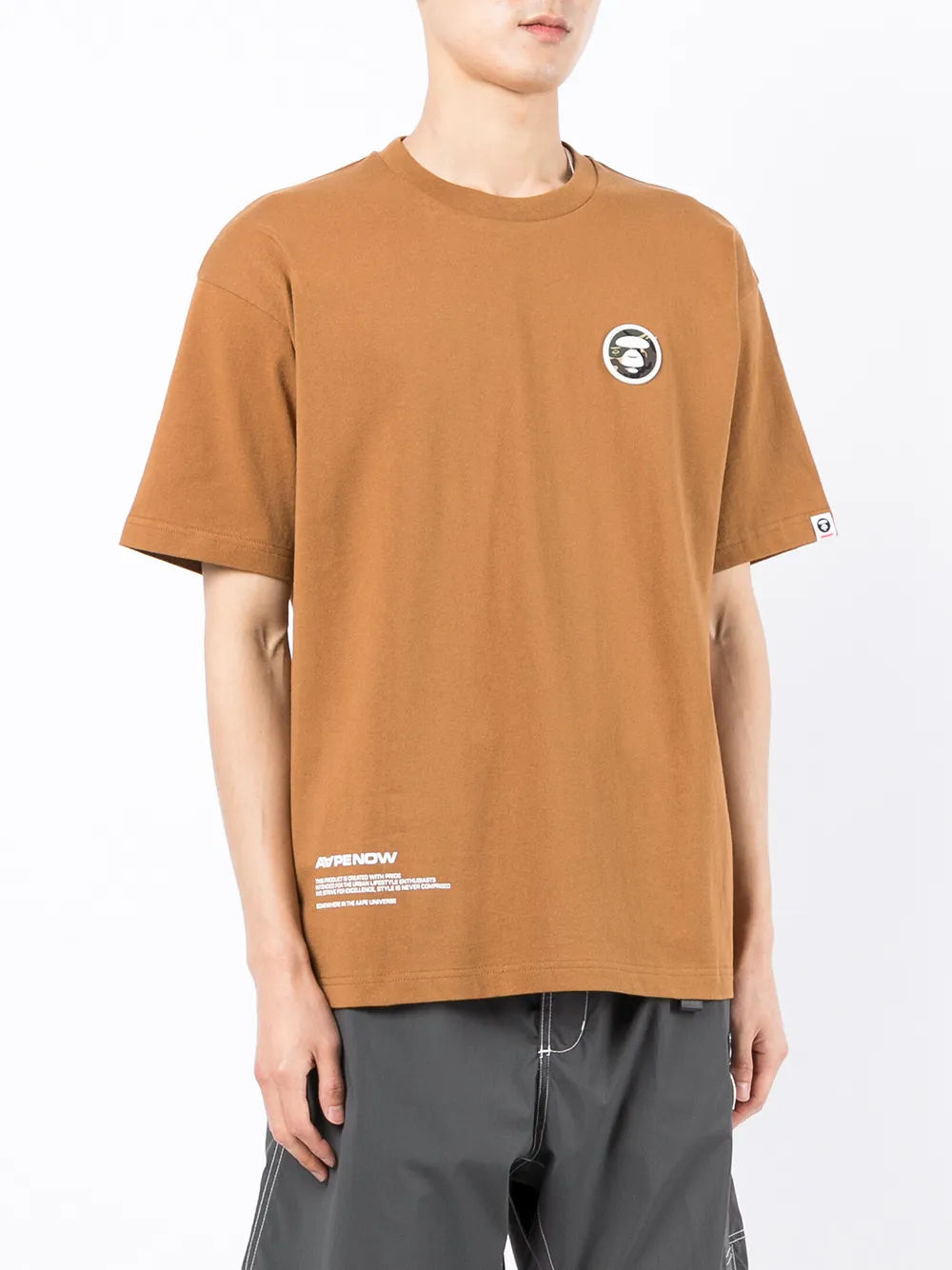 фото Aape by *a bathing ape® logo-print cotton t-shirt