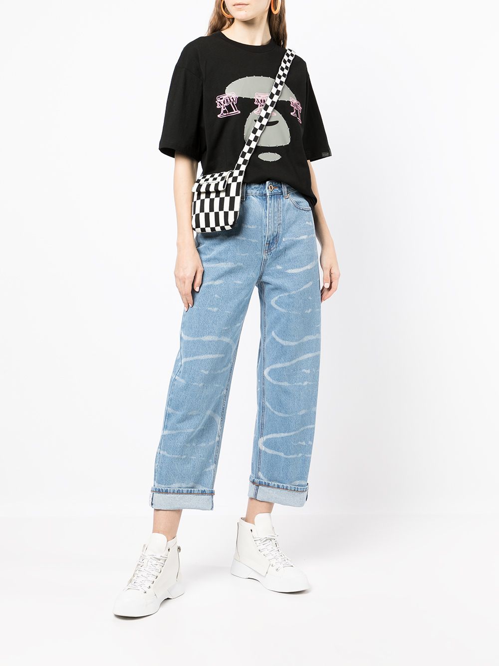AAPE BY *A BATHING APE® Straight jeans - Blauw