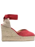 Castañer Chiara wedge espadrilles - Red