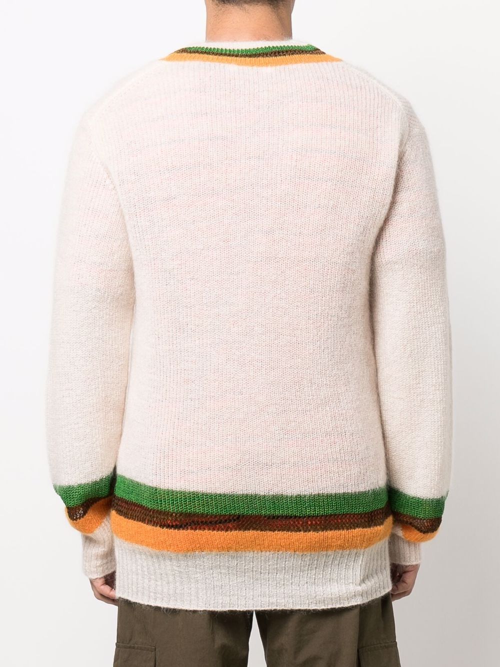 фото Wales bonner striped v-neck jumper