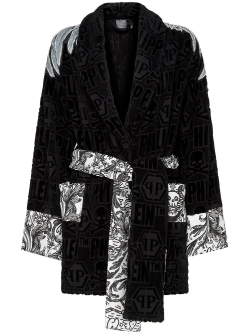Peignoir Silver Eagle à coupe courte - Philipp Plein - Modalova