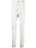 Boris Bidjan Saberi stitch-detail skinny-cut jeans - Grey