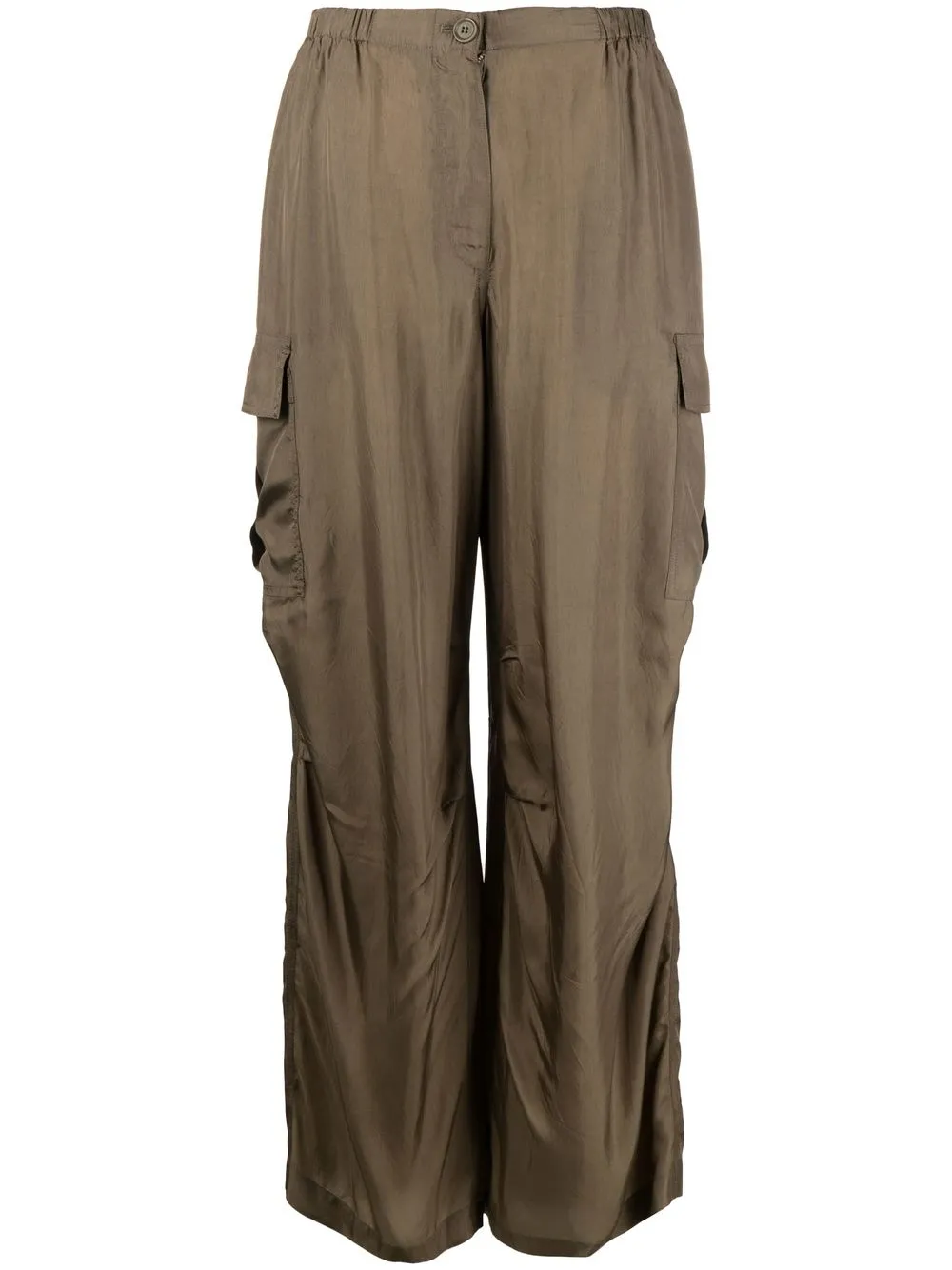 

ASPESI pantalones cargo anchos - Verde