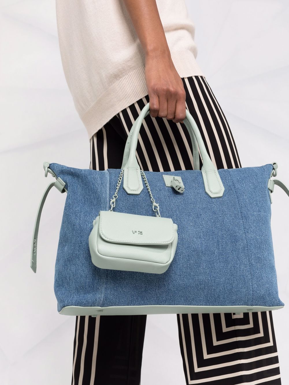 фото V°73 mariel bis denim tote bag