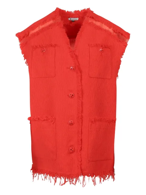 Krizia fringed belt-detail top