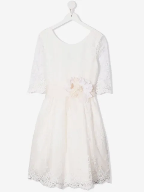 Mimilù Kleid mit Blumenapplikation
