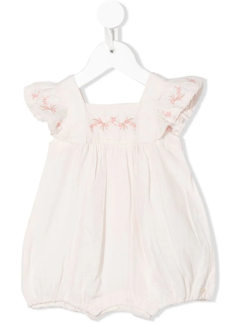 

Tartine Et Chocolat ruffle-trim linen shorties - Pink