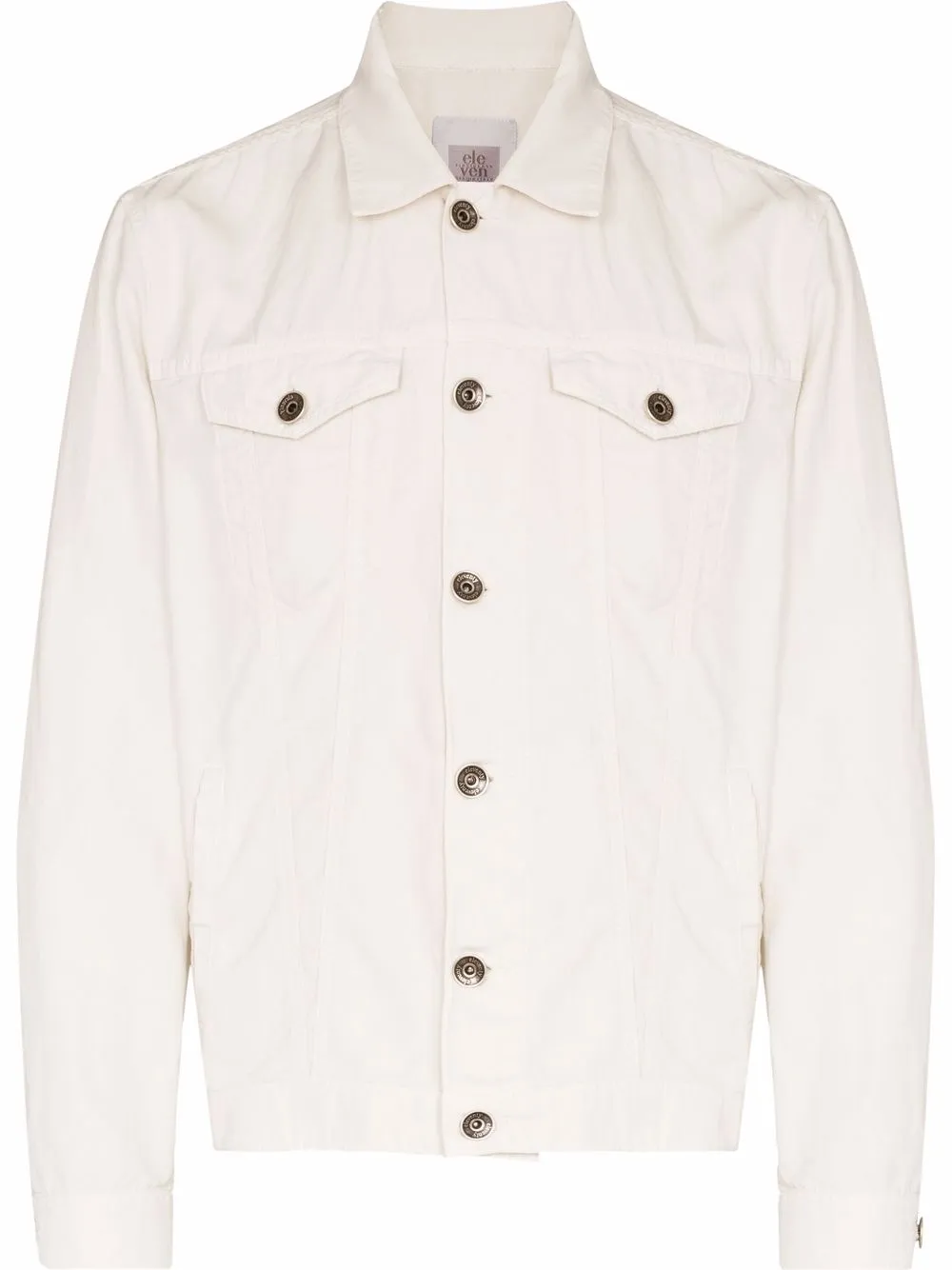 

Eleventy sobrecamisa con botones - Blanco