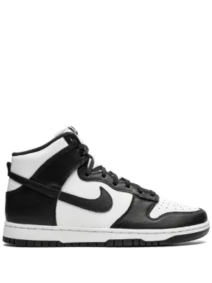 white and black nike high top