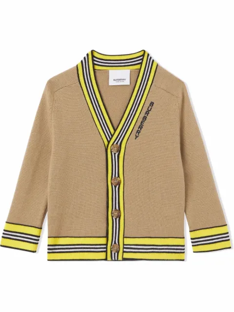 Burberry Kids Icon stripe cardigan