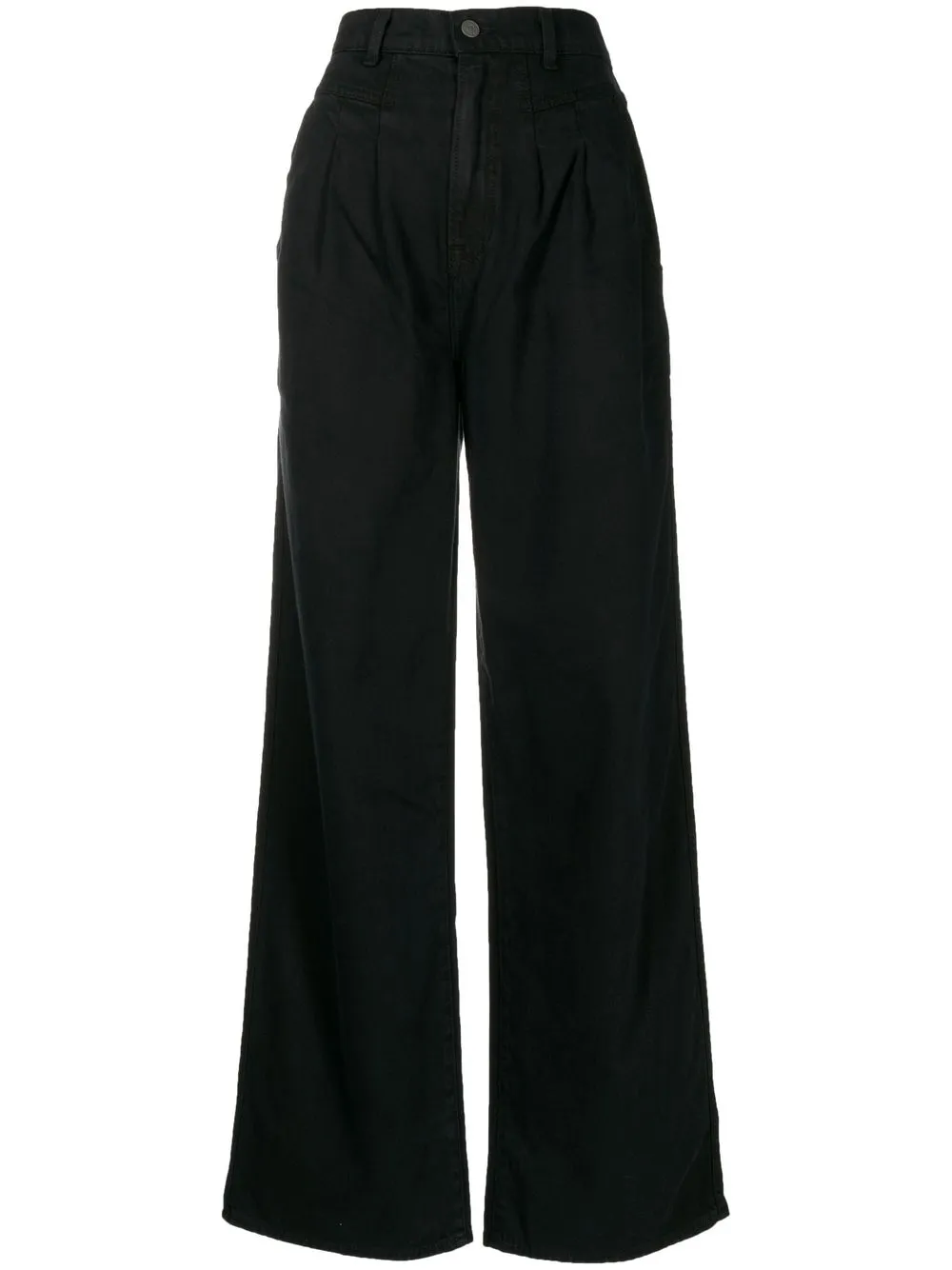 

Grlfrnd Morgan pleat-detail jeans - Black