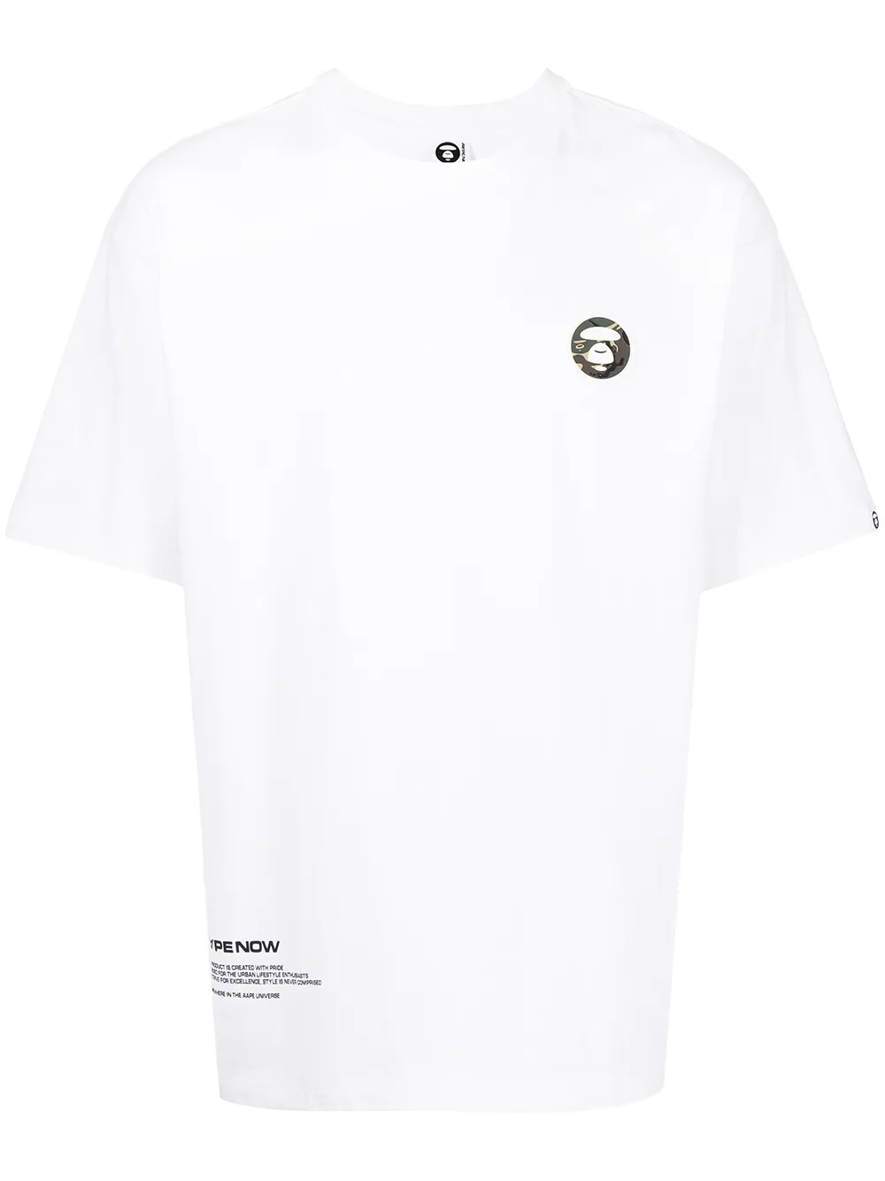 

AAPE BY *A BATHING APE® logo-print cotton T-shirt - White