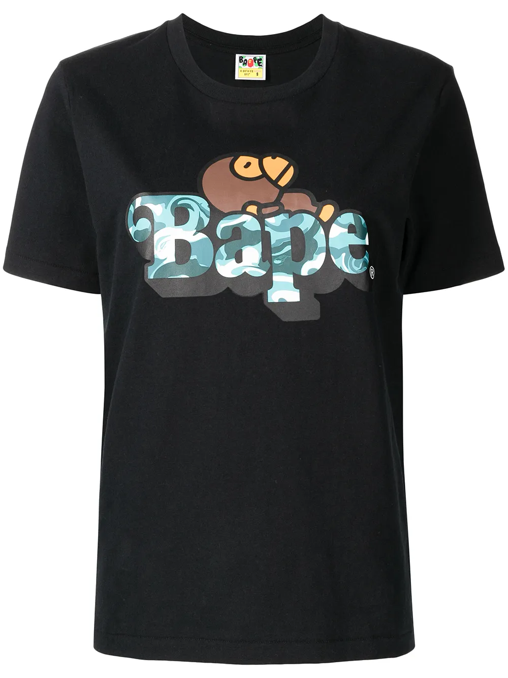 

A BATHING APE® Resting Milo logo-print T-shirt - Black