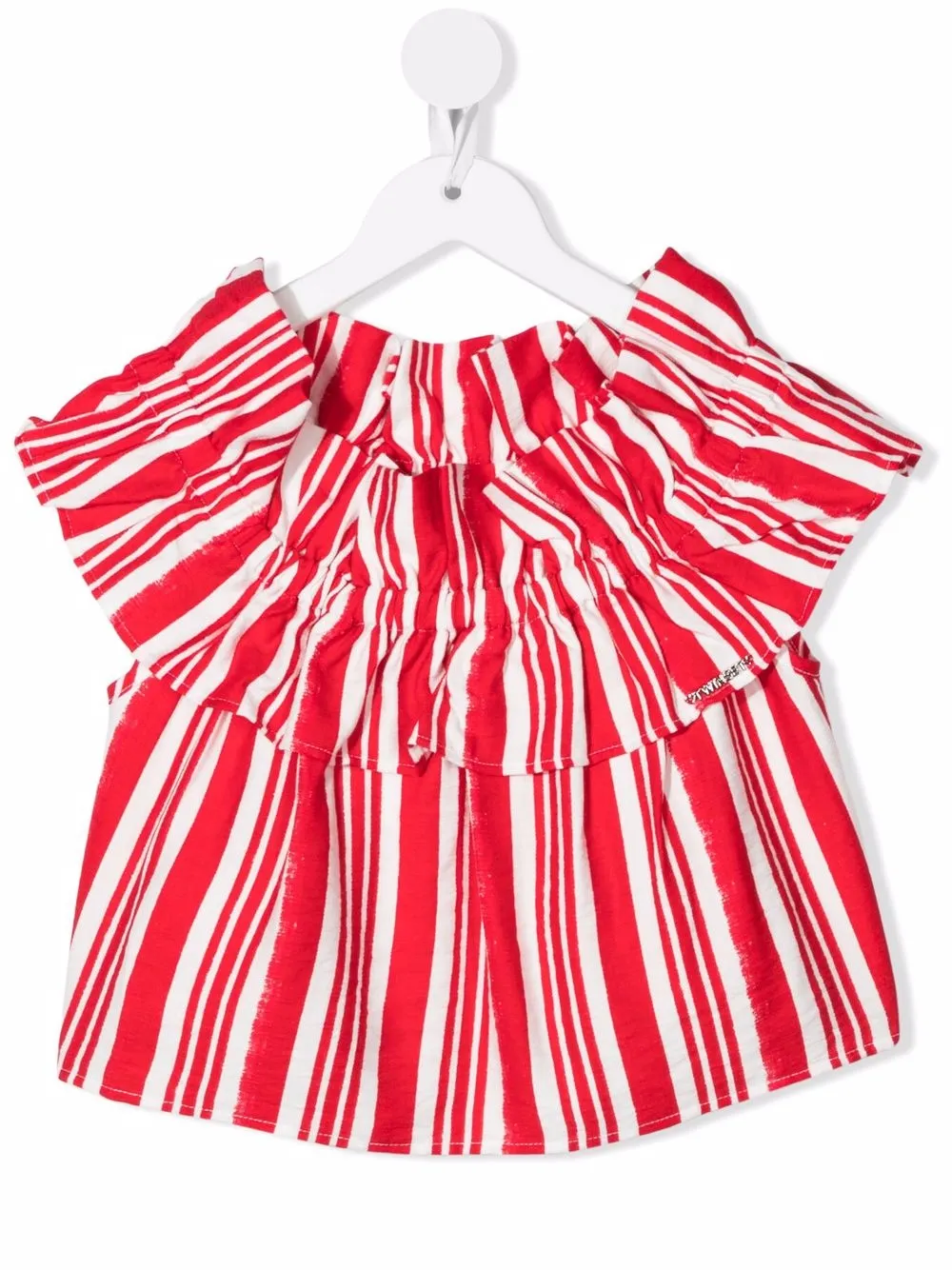 фото Twinset kids полосатый топ с оборками